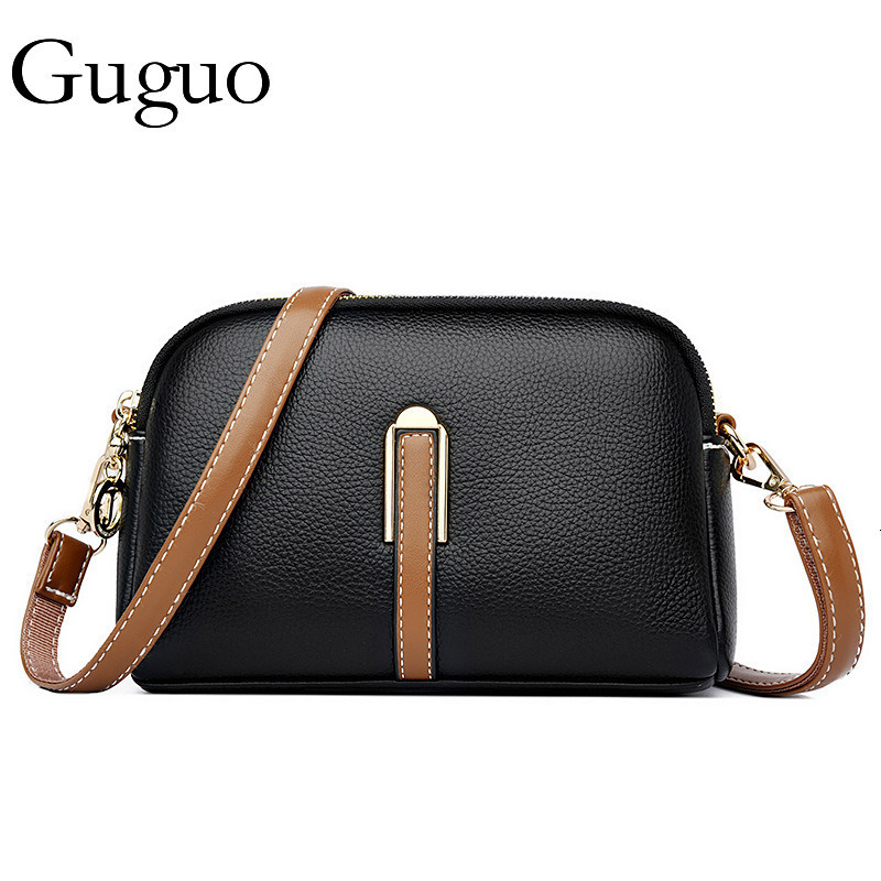 Guguo Designer Luxury Bag Bag Women's Bag 2025 New Spring Summer Shell Bag Korean Style Simple Shoulder Bag Coin Purse Textured Fashionable Cross