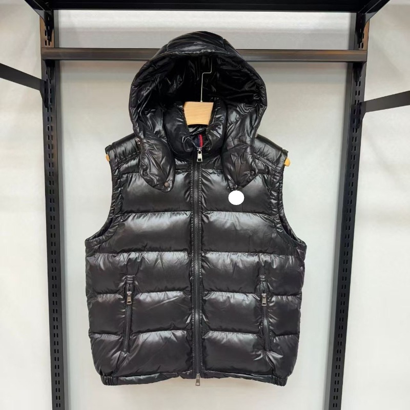 Designer Puffer Jacket Men's Mayavest Gilet Luxury Down coat Woman Womens Feather Filled Material Vest Graphite Couple Maya Vest Label size M-2Xl