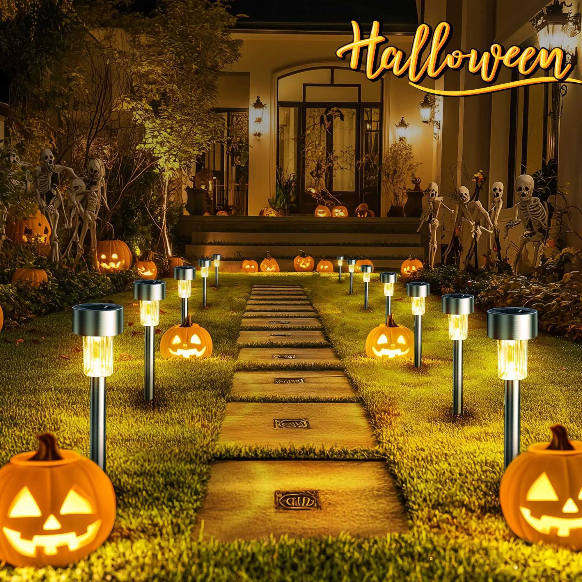 1/10PCS Solar Lights Halloween Spotlight Landscape LED Ideal Lamp for YardGardenPoolPond Lighting Outdoor Festive Ambiance C250922