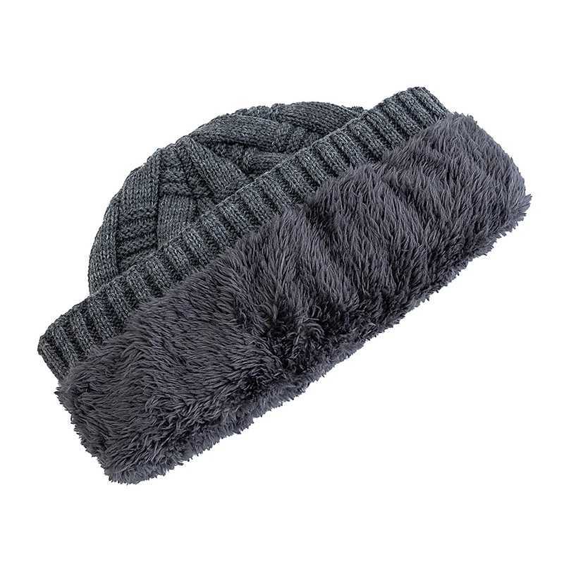 New Unisex Labal Winter Hats Outdoor Knitted Hats For Men Wen Beanie C P Fur Li Warm Sports Hats Y250920