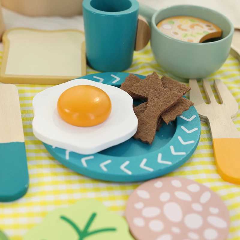 Wooden childrens simulation kitchen toys early education educational toys Cookware Pot Pan Cook Pretend Play food roleplay C2509221