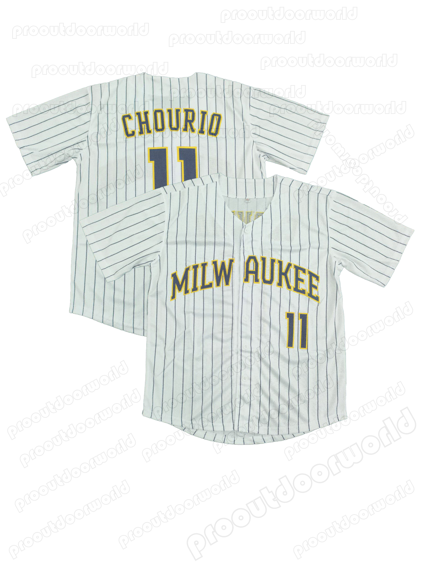 11 Jackson Chourio 2025 Baseball Jeresy Christian Yelich Brice Turang William Contreras Rhys Hoskins Sal Frelick Misiorowski Collins Durbin Custom Sti