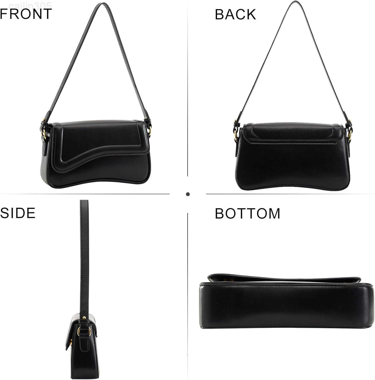 Shoulder Bag for Women Purse Leather Hobo Handbags Clutch Saddle Bags Trendy Underarm Bag with 2 Removable Strap Z250922
