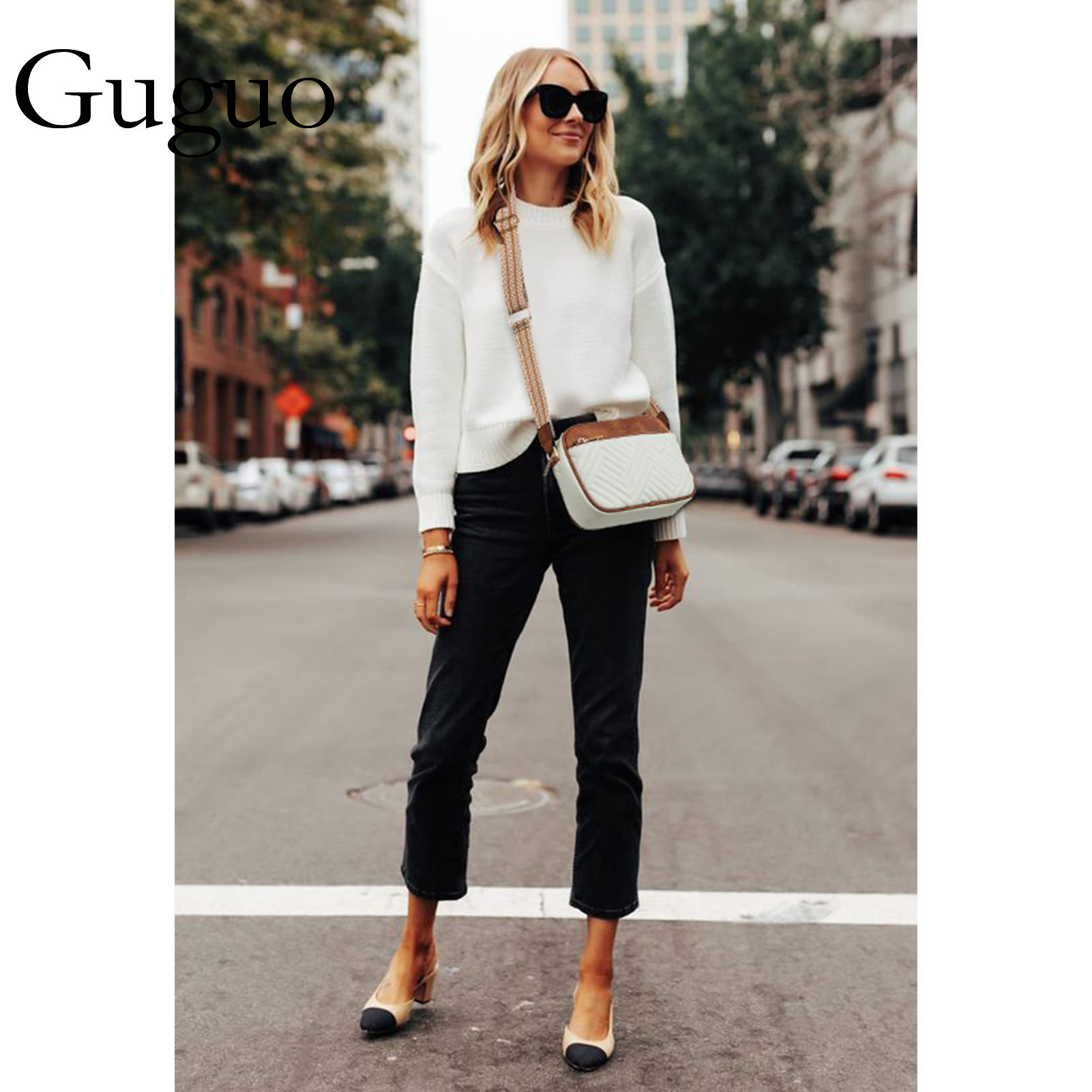 Guguo Designer Bag In Stock Cross-border Wholesale Luxury Bag 2024 New Trendy Versatile Women's Crossbody Bag Shoulder Bag Small Square Bag With 