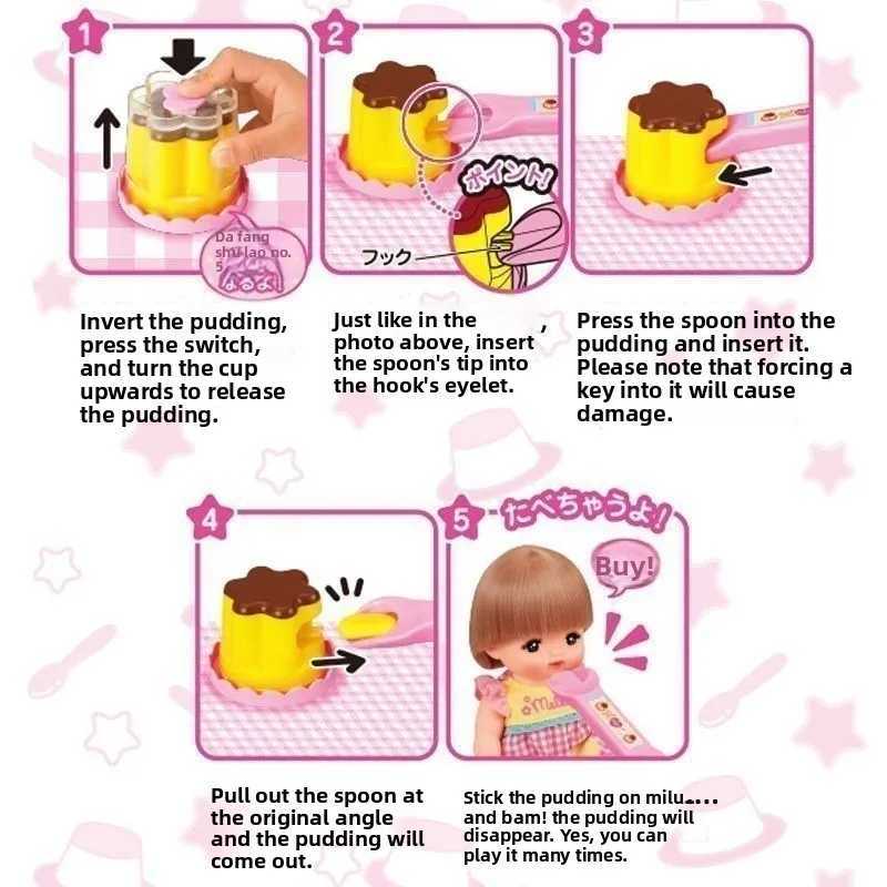 Food Feeding Pudding Feeding Toy Role Play Early Education Strawberry Pudding Toy Pretend Play House Toys Desktop Ornament Toys C250922