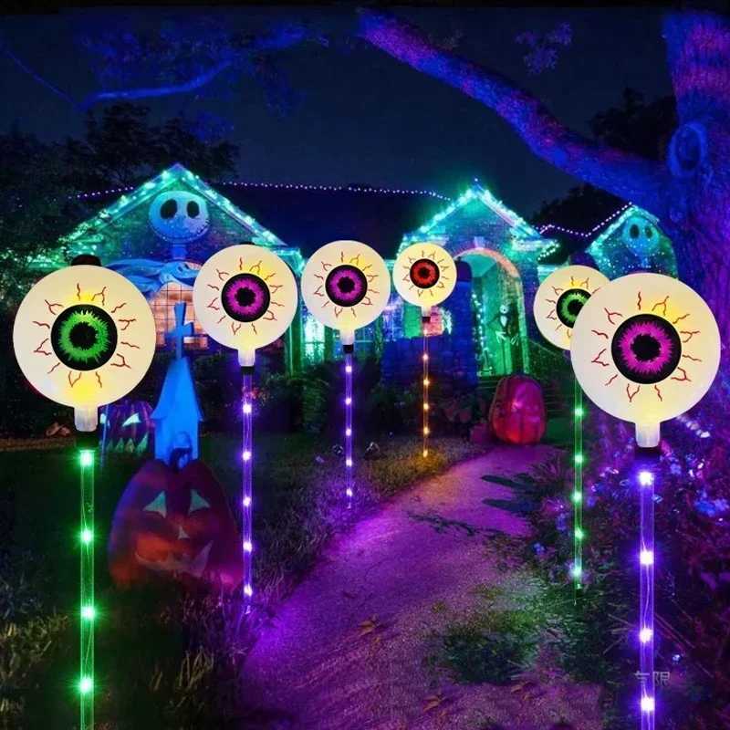 LED Solar Lamp Garden Light Christmas Decor Santa Claus Lawn Lamps Candy Cane Outdoor Waterproof New Year Halloween for Pathway C250922