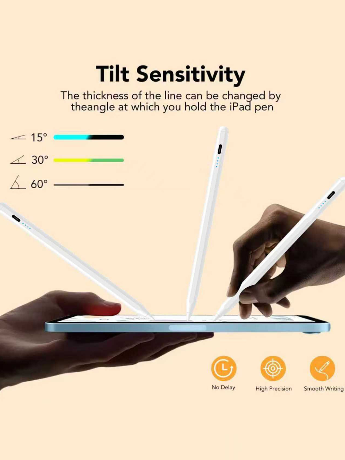 Universal Capacitive Stylus Pen for Phones Tablets, Replaceable Tips, Scratch Resistant, Screen Friendly Compatible with All Touchscreens