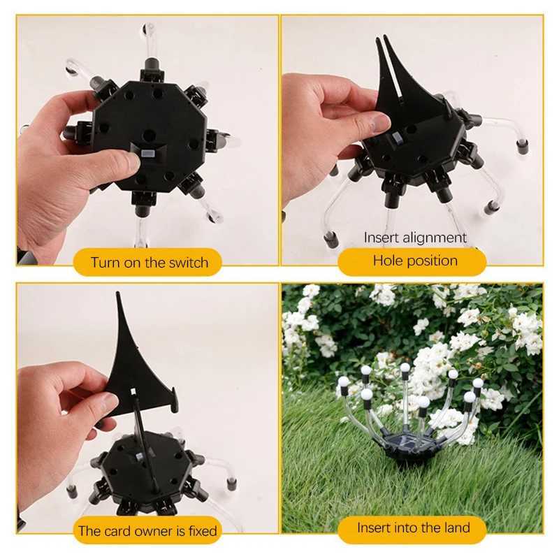 Solar Lawn Lights Outdoor Waterproof Garden Light Auto OnOff Pathway LED Lighting for Yard Landscape Decor Solar Powered Lamp C250922