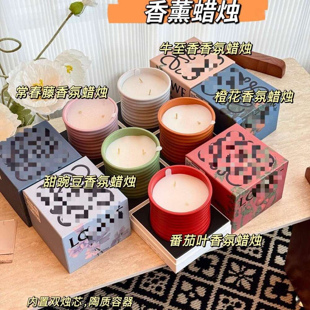 Candle Christmas Candle Aromatherapy Candle Luo Da Large Candle Orange Blossom Tomato Home Fragrance Wedding Soy Wax Scented Gift Box