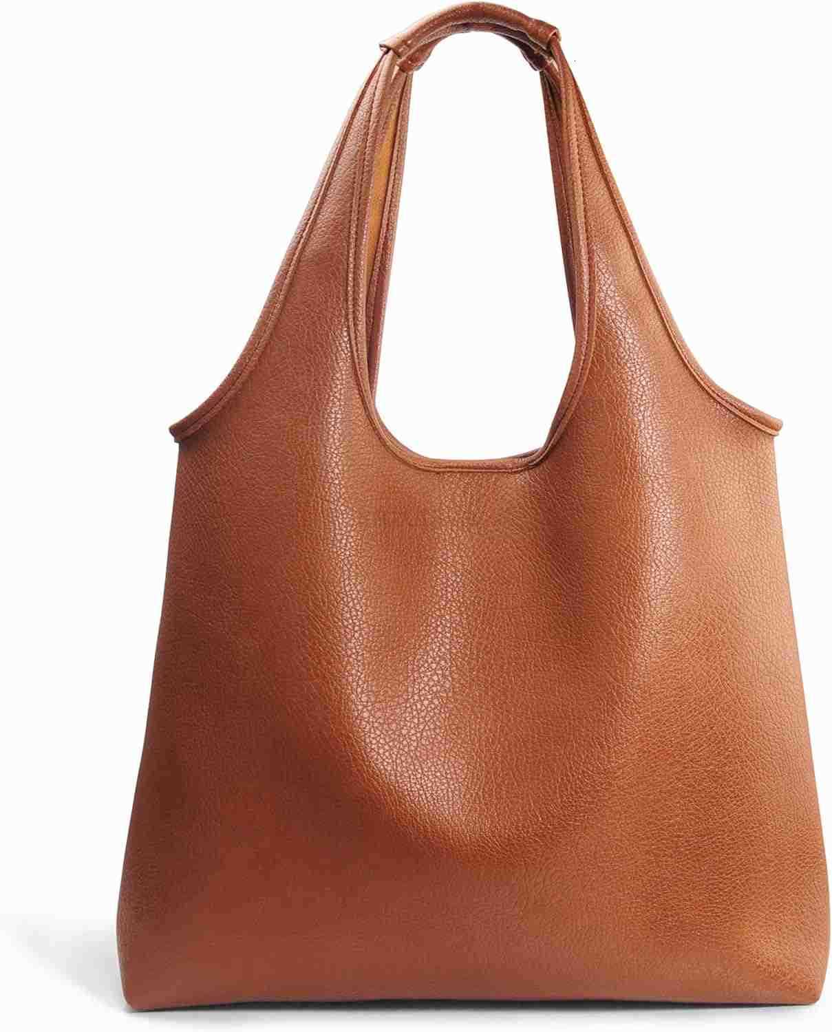 Womens Hobo Bag Soft Vegan Leather Tote Oversized Slouchy Handbag for ShoppingWeekenderWork Z250922