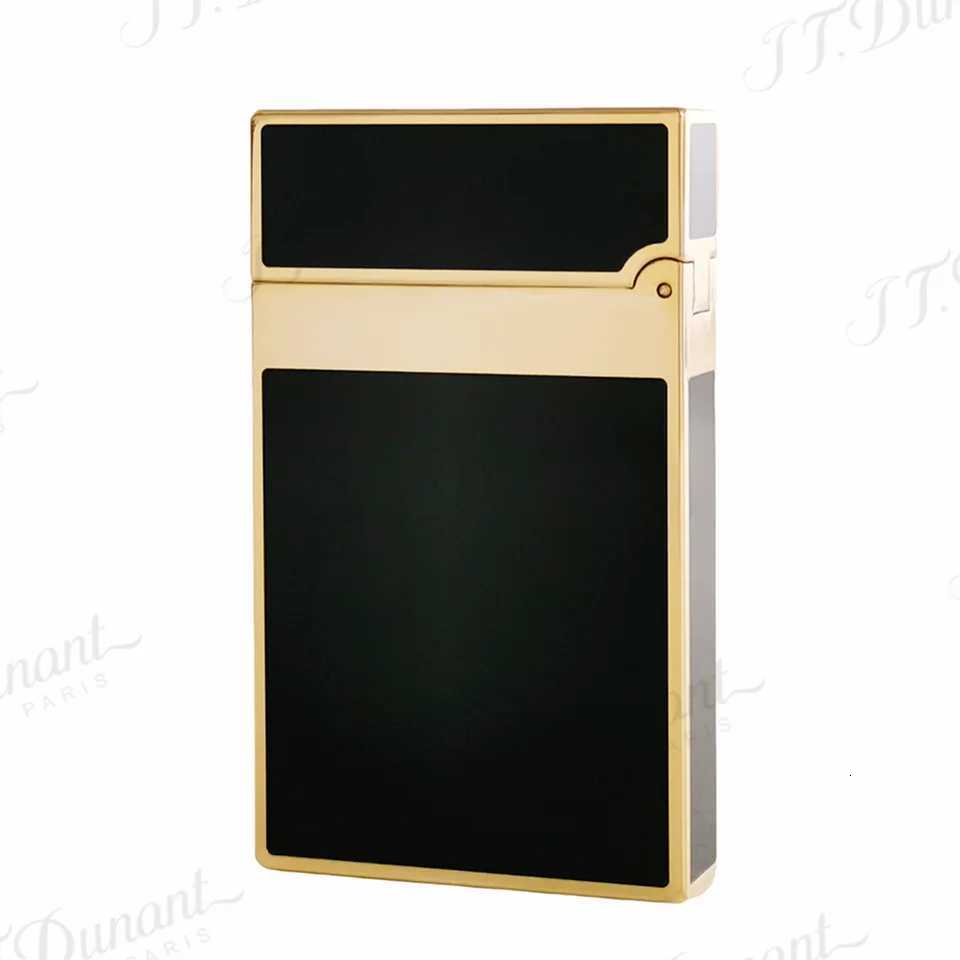 New Original Dunant Brass Gas Lighter Lacquer Cigarette Tobacco Smoking Tool Anniversary Gift for Men Dad F250922