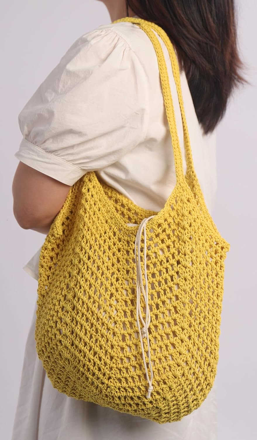 Sither Crochet Bags for Women Summer Beach Travel Mesh Bag Handbags Knit Hollow Hobo Bag for Gift Z250922