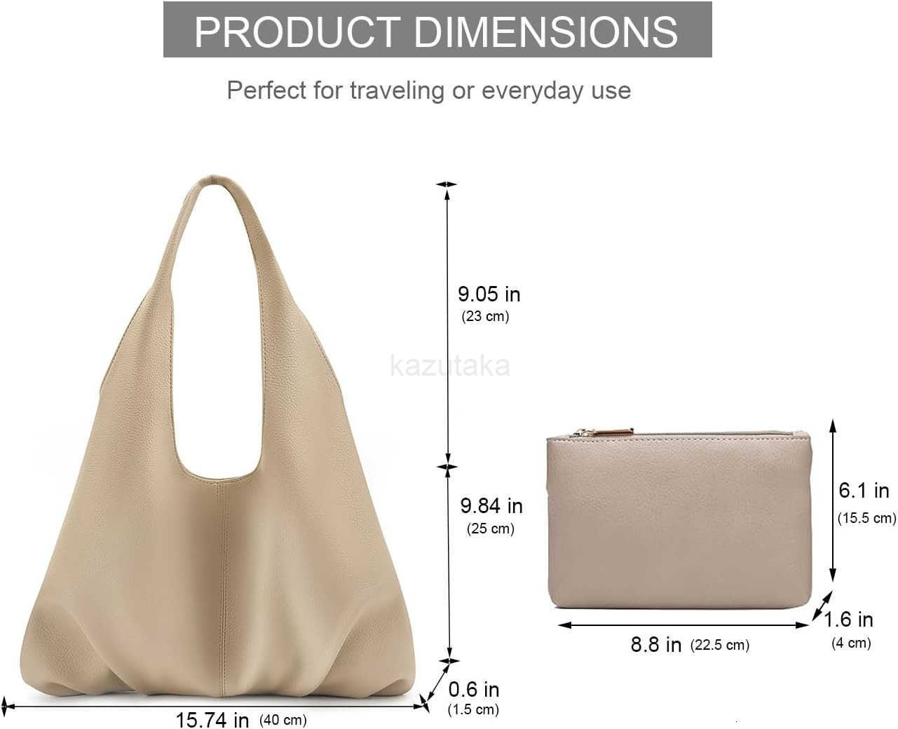 Slouchyr Women Vegan Leather Shoulder Handbags with Coin Purse Z250922