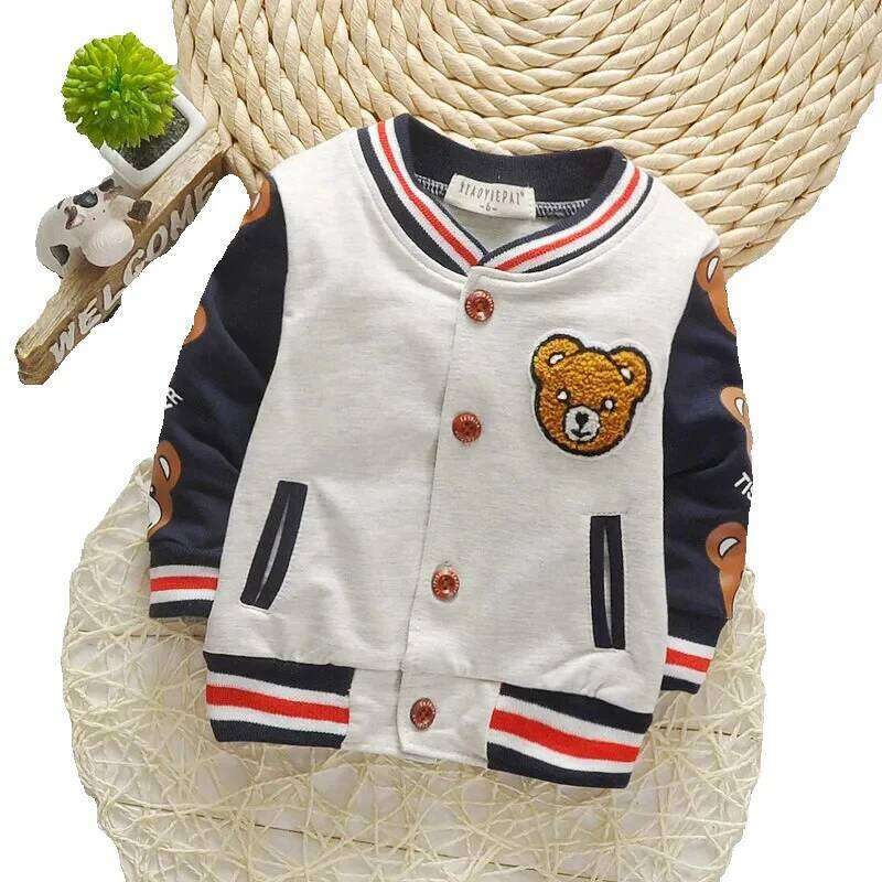 children girls clothes kids baseball sweatershirt toddler fashion brand jacket spring autumn baby outwear for boy coat