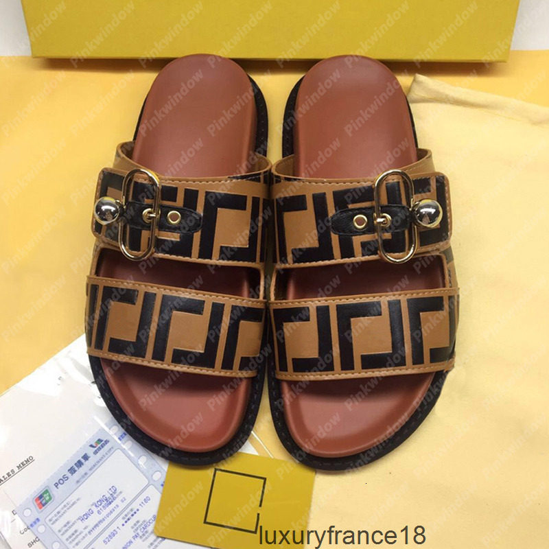 size 35 45 high quality flat sliders designer slippers women mens sandals f luxury slide shoes womens slides flip flops platform 2203121 fendininis fendily H3UA