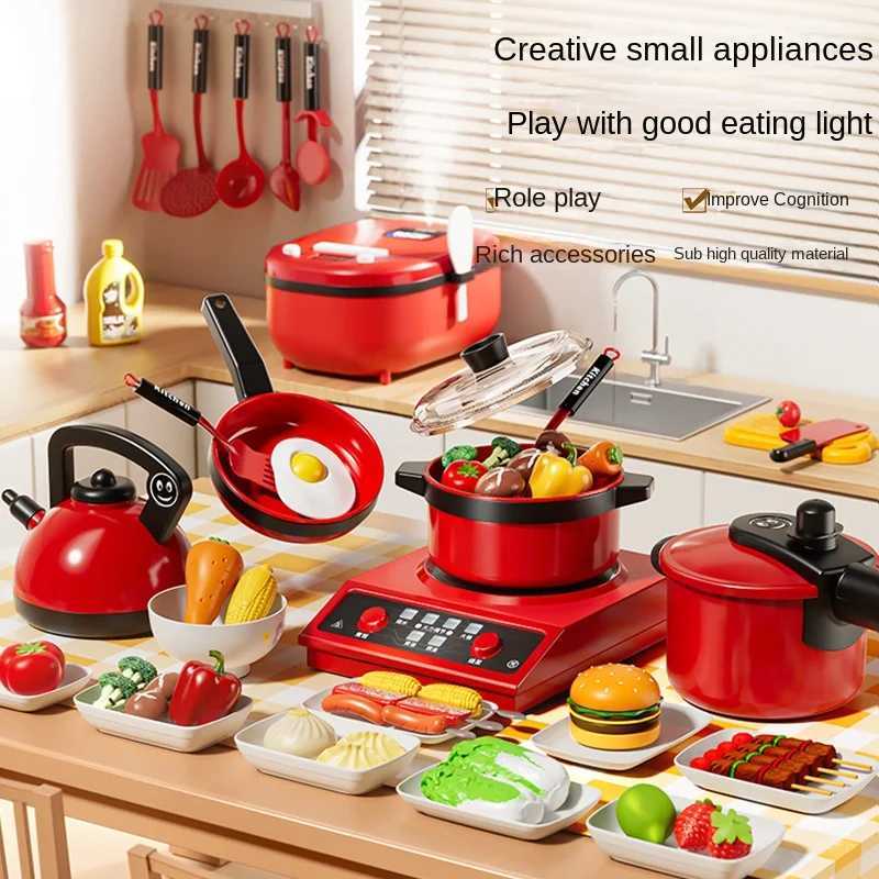 Childrens Home Kitchen Utensils Baby Kitchen Toys Puzzle Set 3 to 6 Years Old Simulated Cooking Girls Birthday Gift C250922