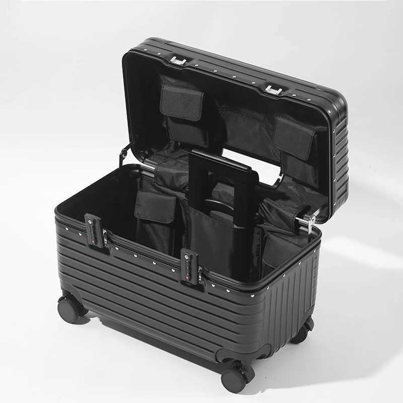 20Inch Aluminum Frame Travel Suitcase ABSPC Business Boarding Case TSA Customs Password Lock Trolley luggage With WheelsXJ250922