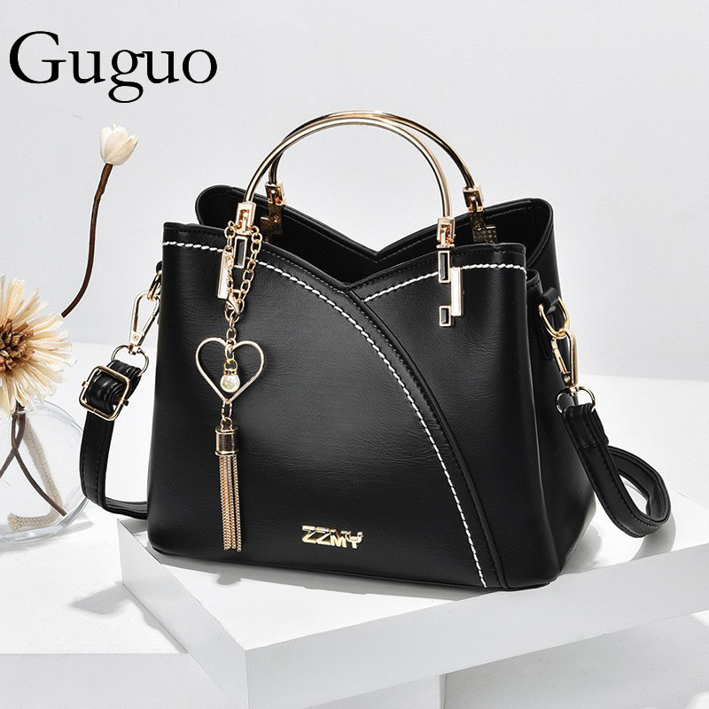 Guguo Designer Bag Women's Bag 2025 New Trend Handbag Korean Style Color Block Large Capacity Luxury Bag Fashion Shoulder Crossbody Bag Wholesale