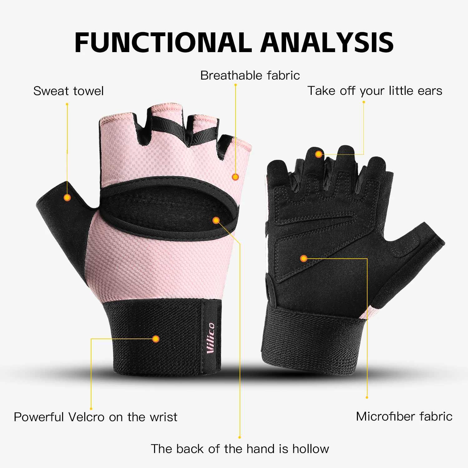 Professional Gym Fitness Breathable AntiSlip Women Men Half Finger Summer Fishing Cycling Fingerless Gloves Female Bicycle Bike J2509221