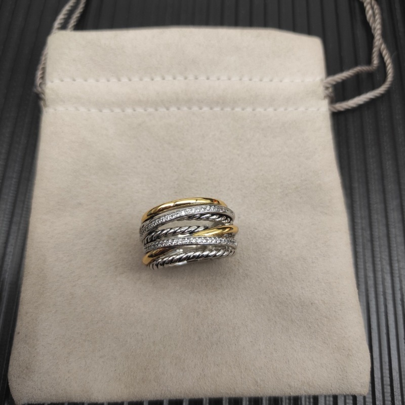 E6499 Diamond 925 Silver Ring Classic Style US Size Exquisite Gift Luxury Jewelry High Quality Ring Size 6-7-8-9 Designer Jewelry