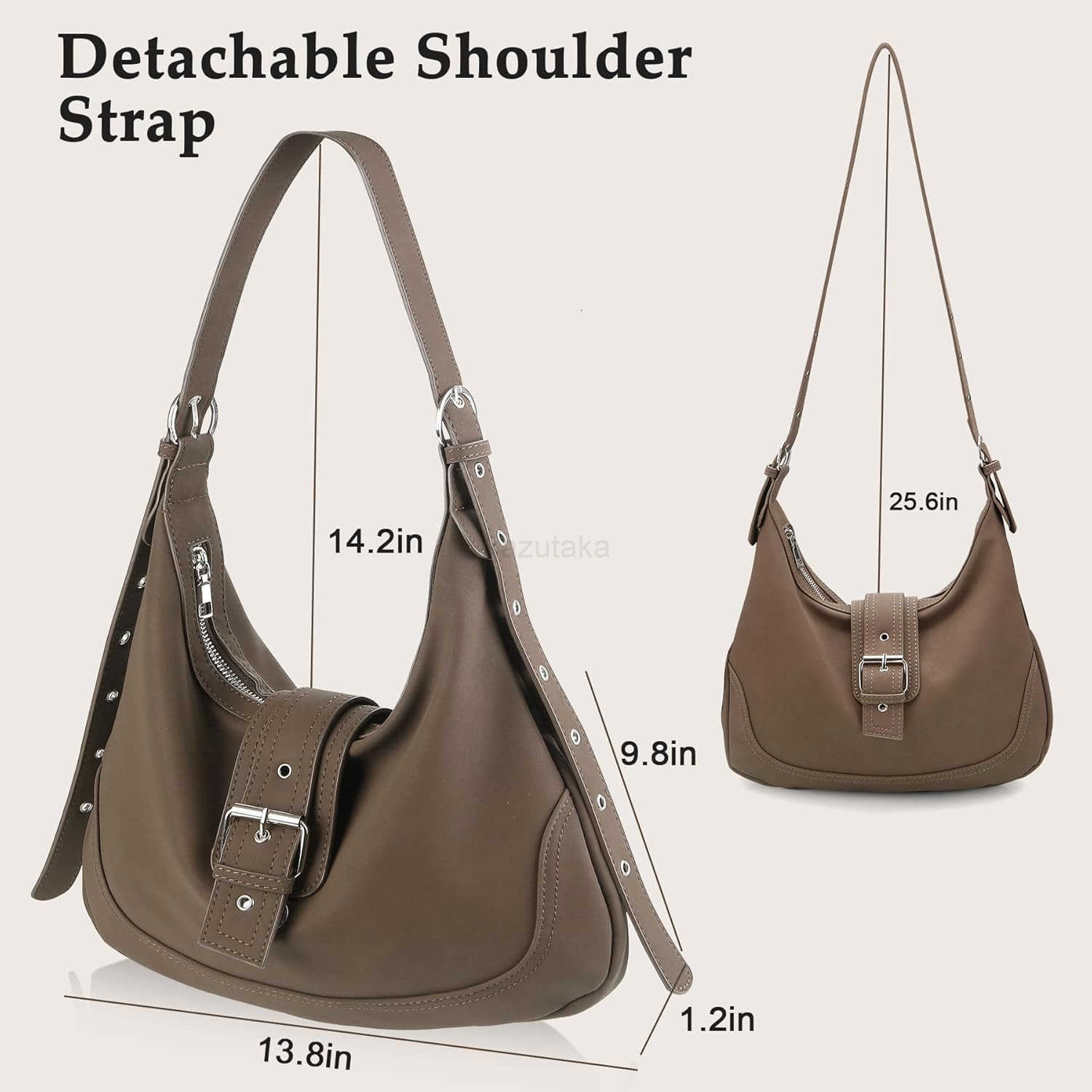 Shoulder Bag for Women Trendy Crossbody Bags Hobo Purse Vegan Leather Handbag with Adjustable Strap Z250922
