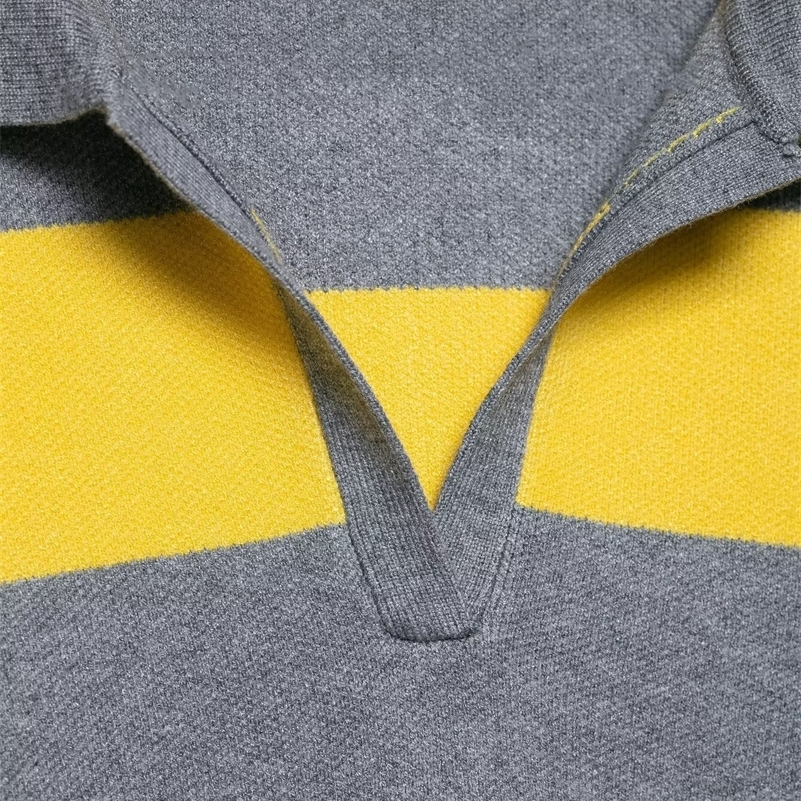 2025 Fall Arrival Womens Fashion Striped Knit Turtleneck Sweater LongSleeve Pullover Casual Oversized Cropped Knit Top 250920