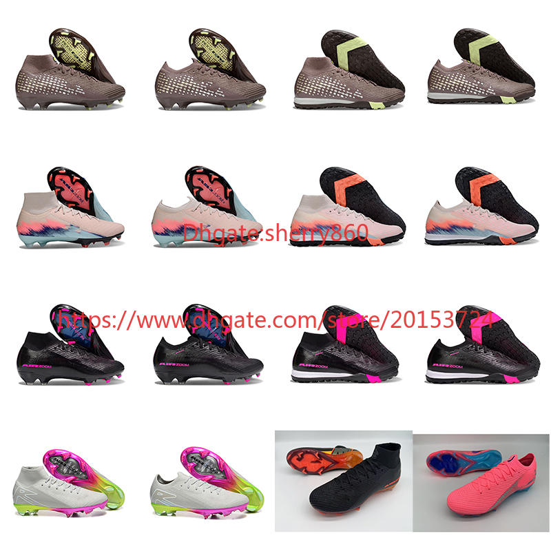 Newest 16 Elite XXV FG TF Soccer Shoes High Quality Cleats Football Boots Neymar Cristiano Ronaldo CR7 Soft Leather Comfortable Trainers Knit