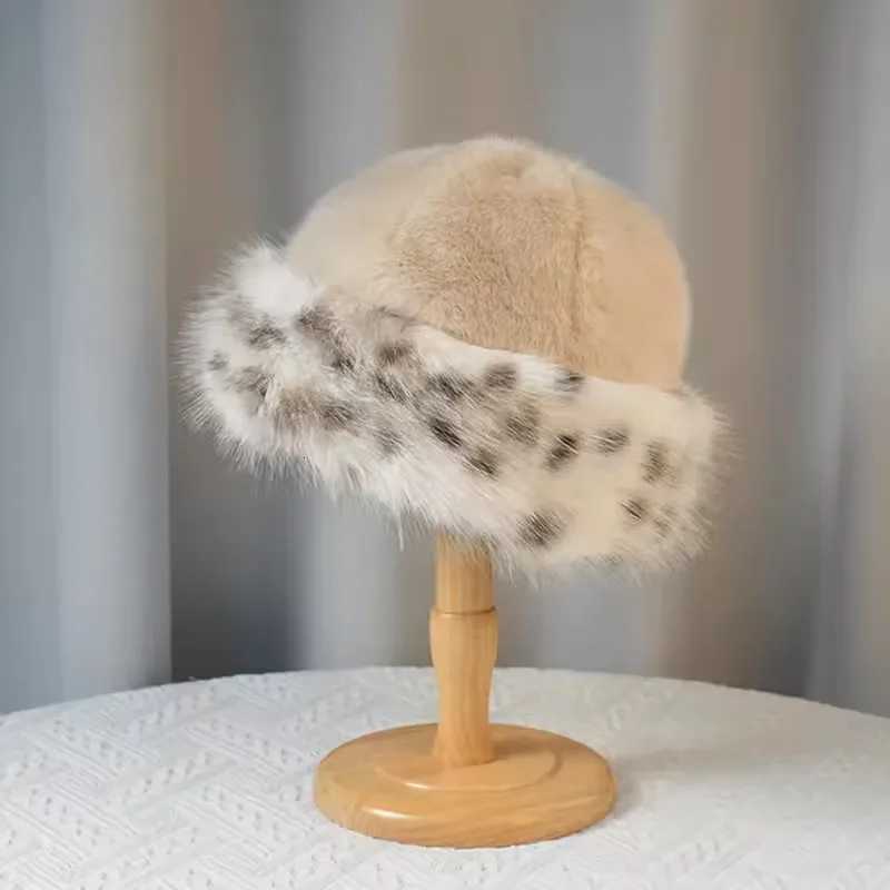 Wens Winter Warm Hat Fluffy Fur Hat for Fem Gifts P Fisherman Hats Thicken Cold Snowy Day Panama C Y250920