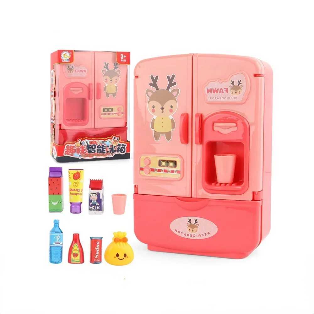 Mini Doll Fridge Fashion Furniture Kitchen Refrigerator For Accessories For Doll Dream House Play Toys Kids Pretend Play C250922