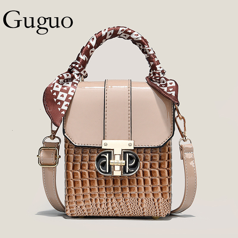 Guguo Designer Luxury Bag Bag New Stone Pattern Cross-border Versatile Bucket Vintage Small Bag Fashion Handbag Shoulder Bag Commuter Tote