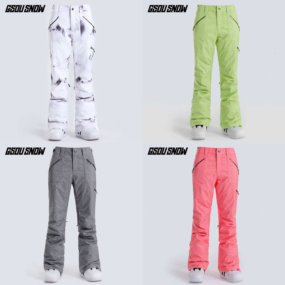 2025 Cheap Women's and Men's Ice Snow Pants Outdoor Snowboarding Clothing Strap Trousers Skiing Suit Wear 10K Waterproof