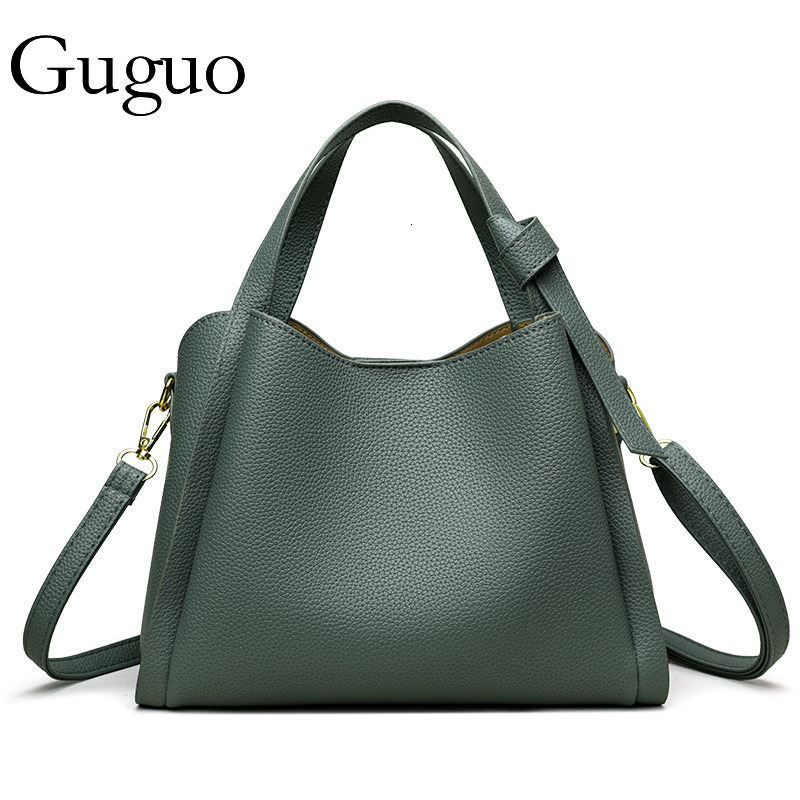 Guguo Designer Bag Soft Leather Women's Handbag Tote Bag Women 2025 Basket High-end Shoulder Bag Crossbody Elegant Luxury Bag Versatile Bucket Sh