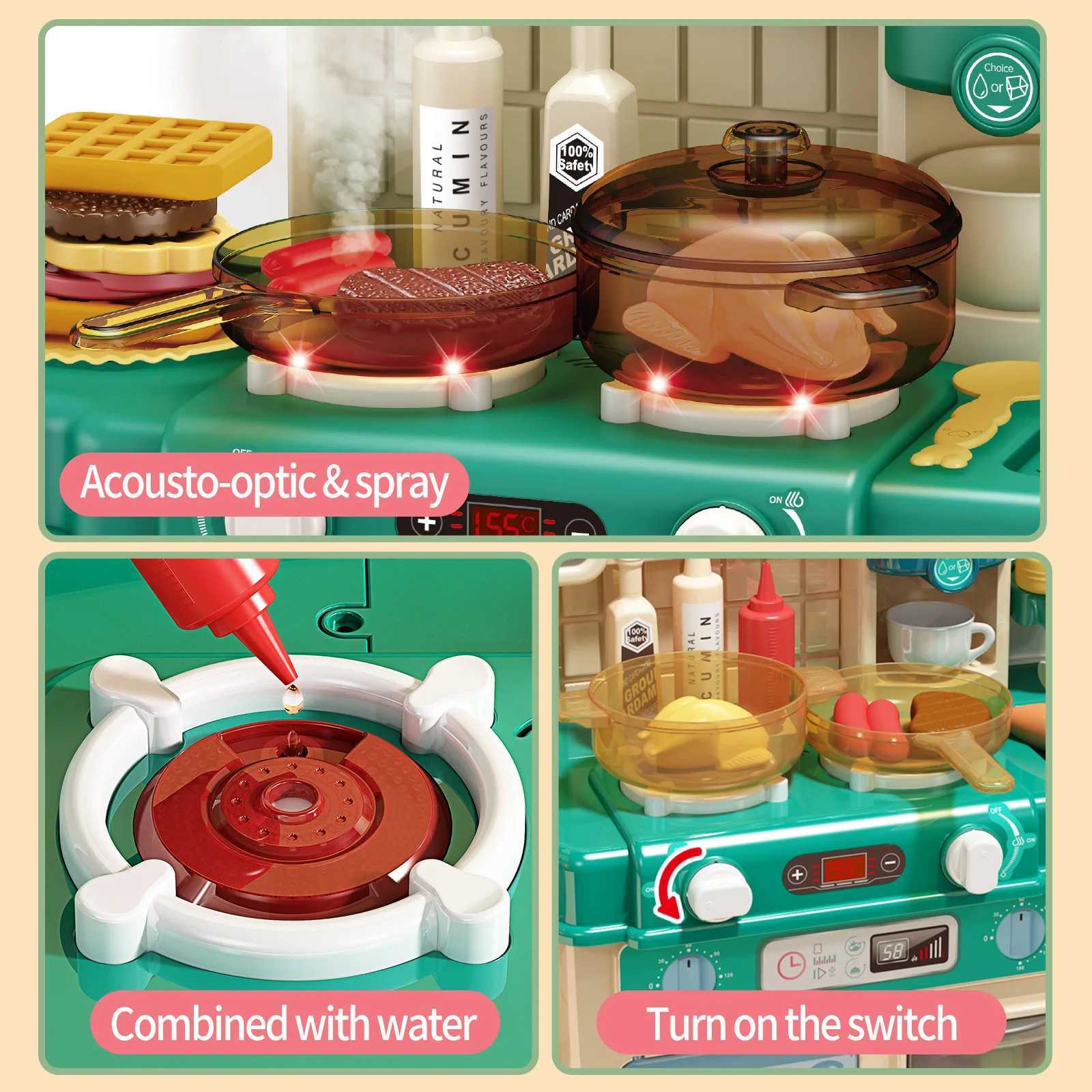 Children play every kitchen toy set baby simulation kitchenware 3 years old 4 years old cooking girls boys C250922