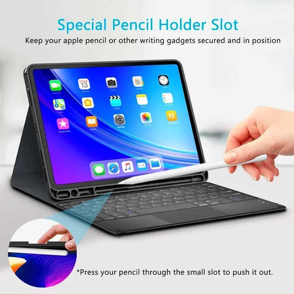 Covers with Keyboard Case for iPad Pro 11 Inch iPad 9th 10th Generation 109 Air 5 4 102 Mini 6 Mini 7 Funda Z250922