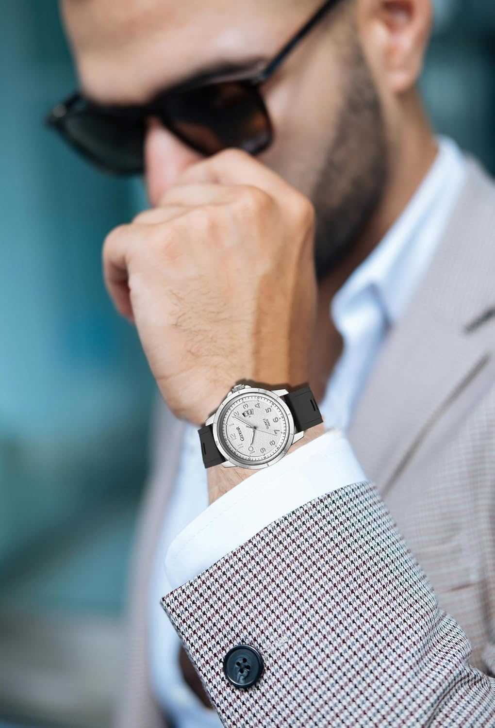 Mens Quartz Analog Wrist Watches Calendar Date Waterproof Big Large Face Watch for Men Business Casual Dress Sports Z250922