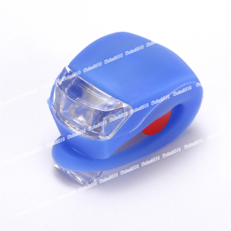 Bicycle Front Light Silicone LED Head Front Rear Wheel Bike Light Waterproof Cycling With Battery Bicycle Accessories Bike Lamp 5 Colors