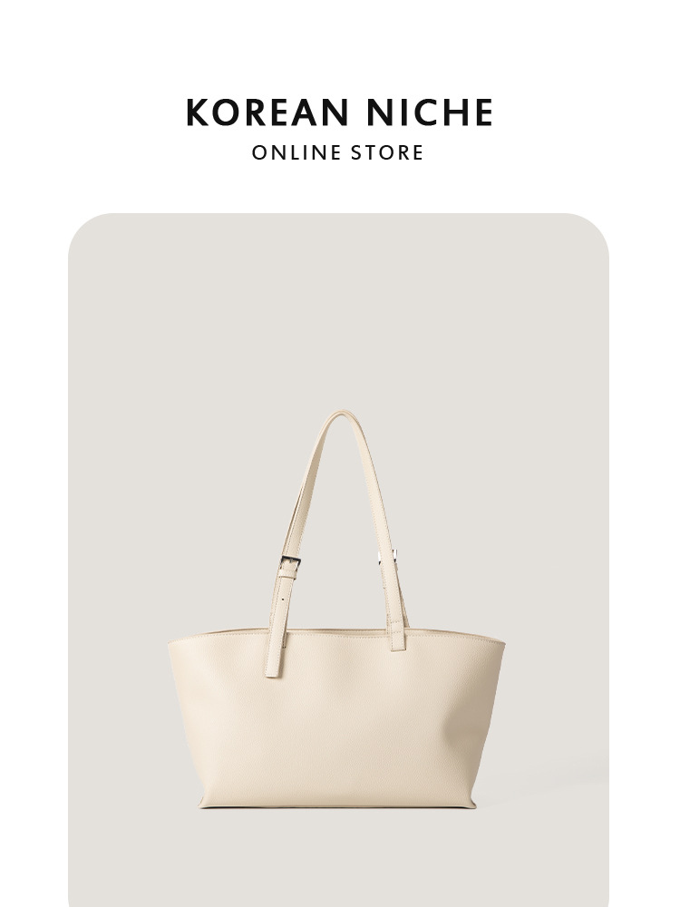 Korean-Style Niche Design Light Texture Tote Bag New Model Large Capacity Fashionable Versatile Single-Shoulder Handbag For Women
