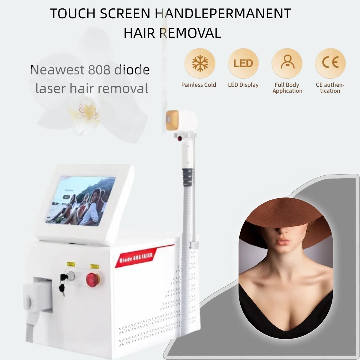 3500W Powerful Alexandrite ice Platinum 3 Wavelengt Laser Epilator Professional 808NM Diode Laser Machine Permanent Hair Remover for Woman