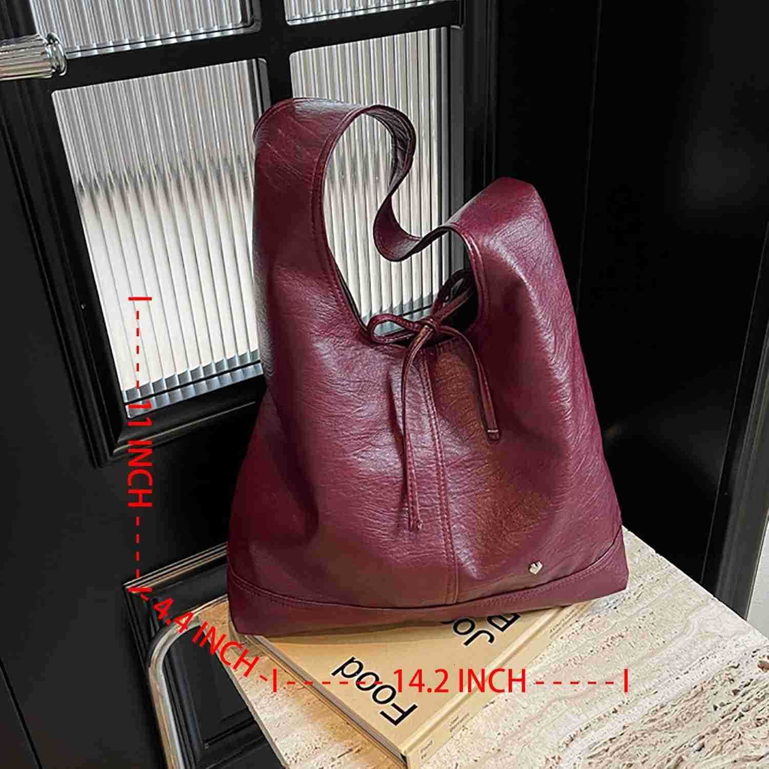Women Brown Purses Suede Purse Slouchy Tote Bag Suede Tote Bag Fall Winter Purses Handbag Z250922