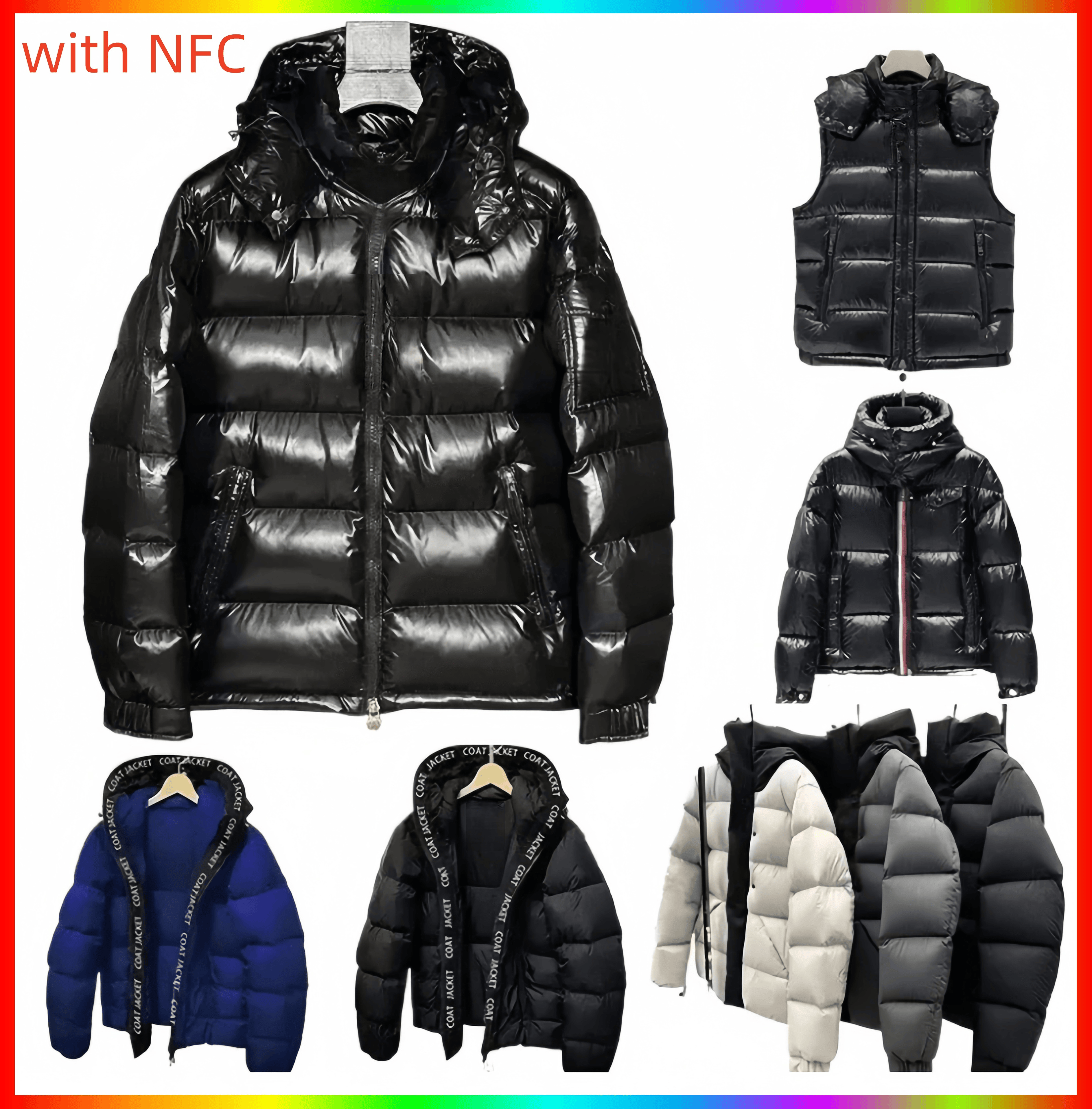 Designer Down Cotton Jackets Mens Puffer Jacket Vest Fashion Womens Coats Down Coats Parkas Jackets Down Cotton Coat Hooded Padded Warm Thick Coats Outerwear