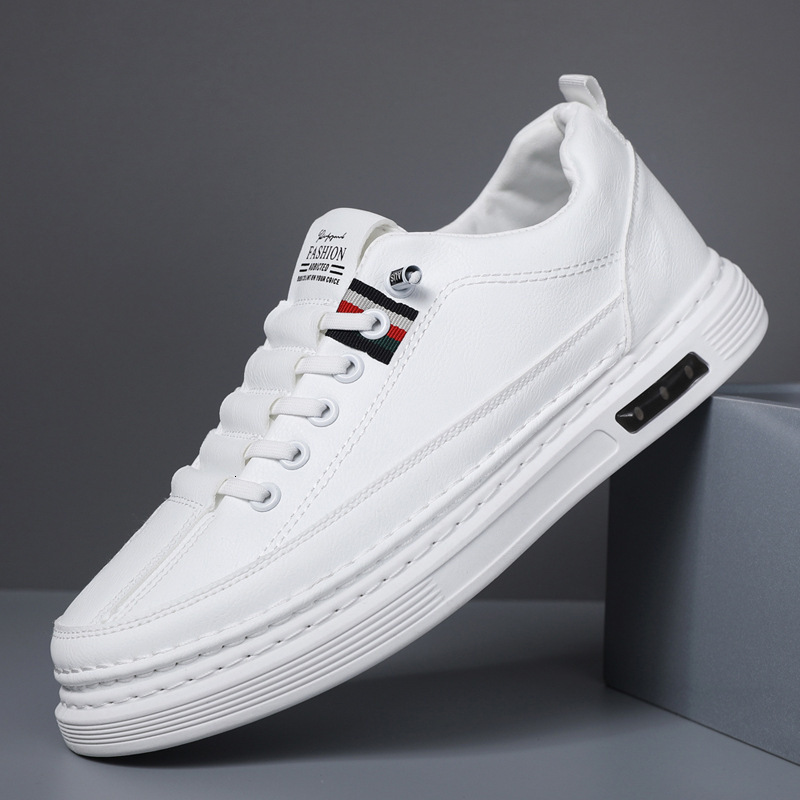 2025 New Trendy Versatile Casual Soft Sole Business Sneakers Men's Leather Shoes ddmymarket