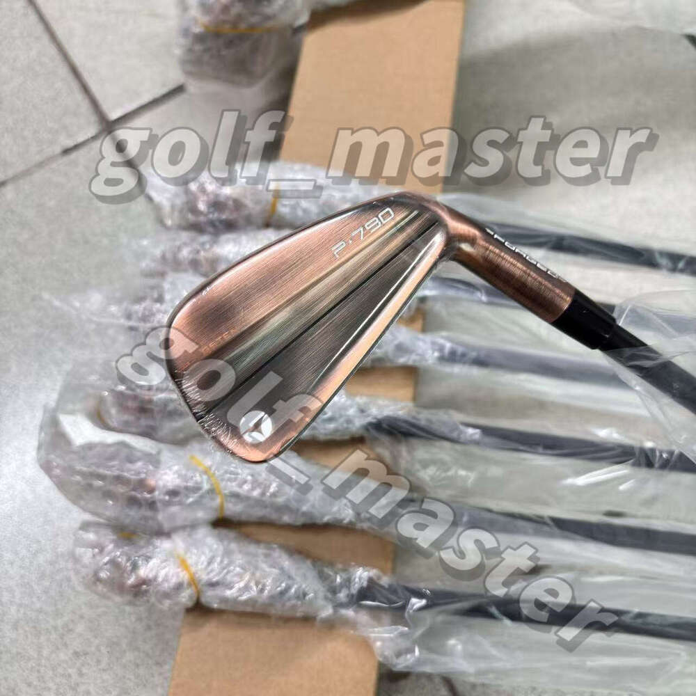 Golf Clubs coppery Irons P790 SERIES 4-9P R/S Flex Steel Shaft with Head Cover The 4generations New Iron..THE BEST PERFORMANCE GOLF BRAND IN THE WORLD
