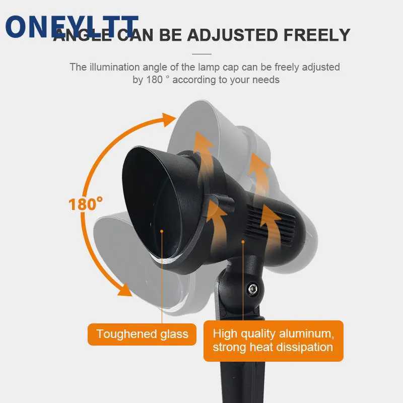 IP65 Outdoor Garden GU10 MR16 220V 110V LED Lawn Spike Light Pond Path Landscape Spot Light Bulbs C250922