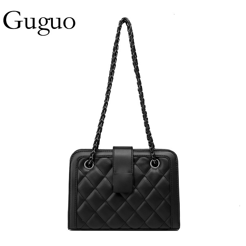 Guguo Designer Bag New Trendy This Year Popular Versatile Quilted Chain Shoulder Luxury Bag Bag For Women Large Capacity PU Minimalist Style Crossbody