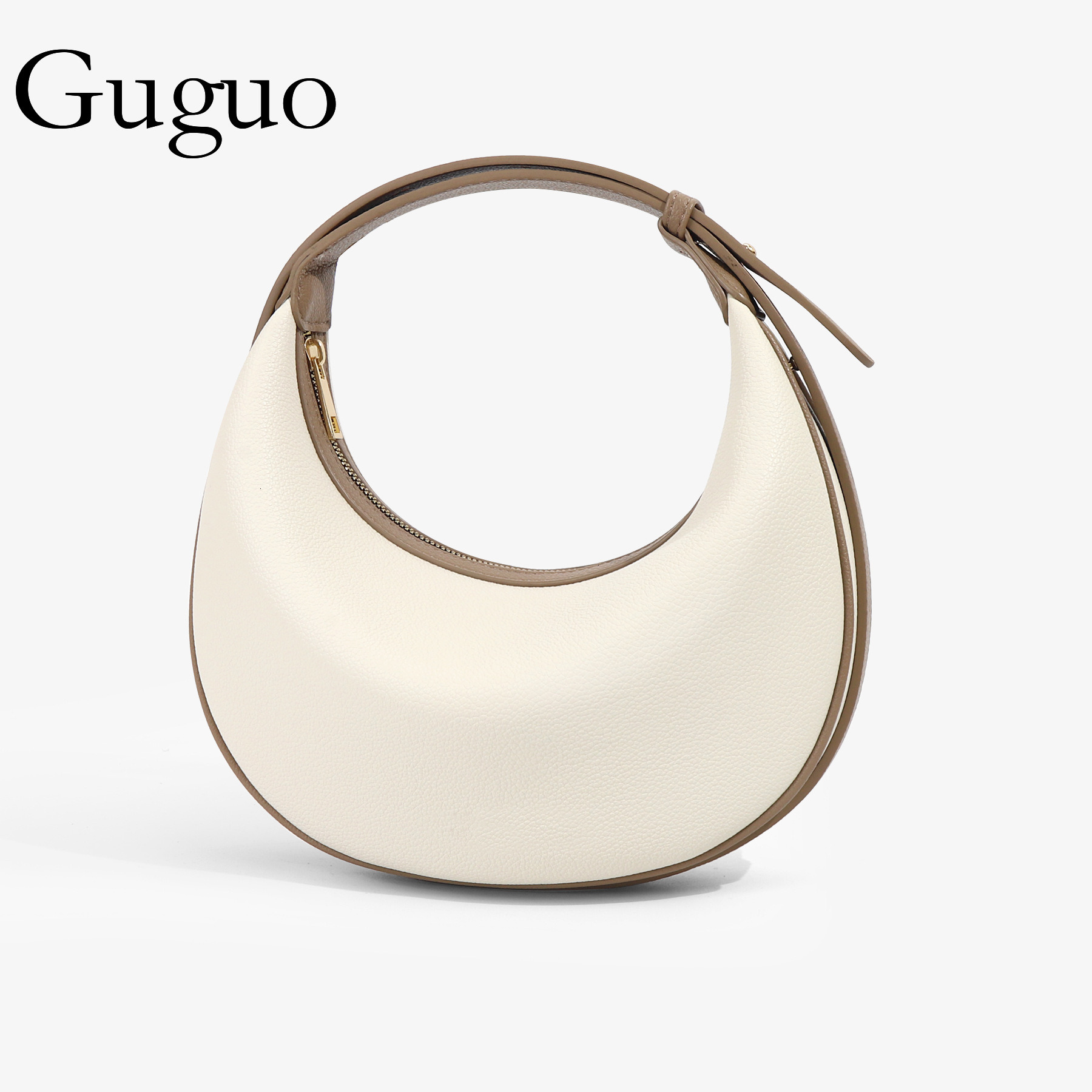 Guguo Designer Bag In Stock New Half-moon Bag With Adjustable Shoulder Strap, Handheld And Luxury Bag Crossbody Shoulder Bag, Trendy Crescent Bag, Dum