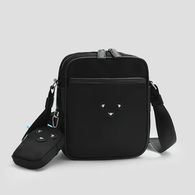 Nylon Messenger Bag with Pouch bag, Mens designer Crossbody Shoulder Bag Flap Mini Bags ww