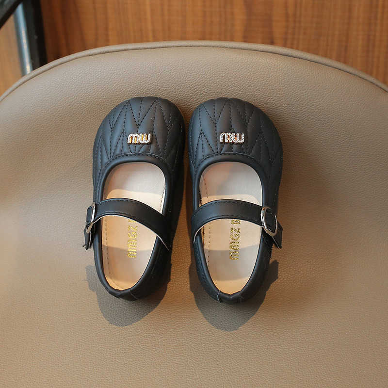 Childrens Leather Shoes 2025 New Spring and Autumn Girls Princess Shoes Soft Sole Versatile Baby Girls Single Shoes Trendy H250919