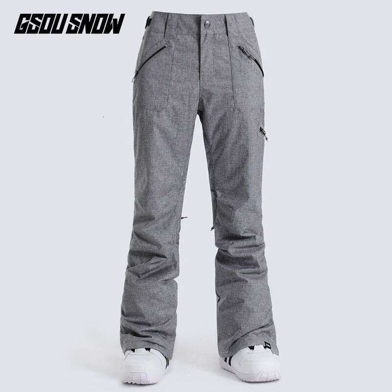 2025 Cheap Women's and Men's Ice Snow Pants Outdoor Snowboarding Clothing Strap Trousers Skiing Suit Wear 10K Waterproof