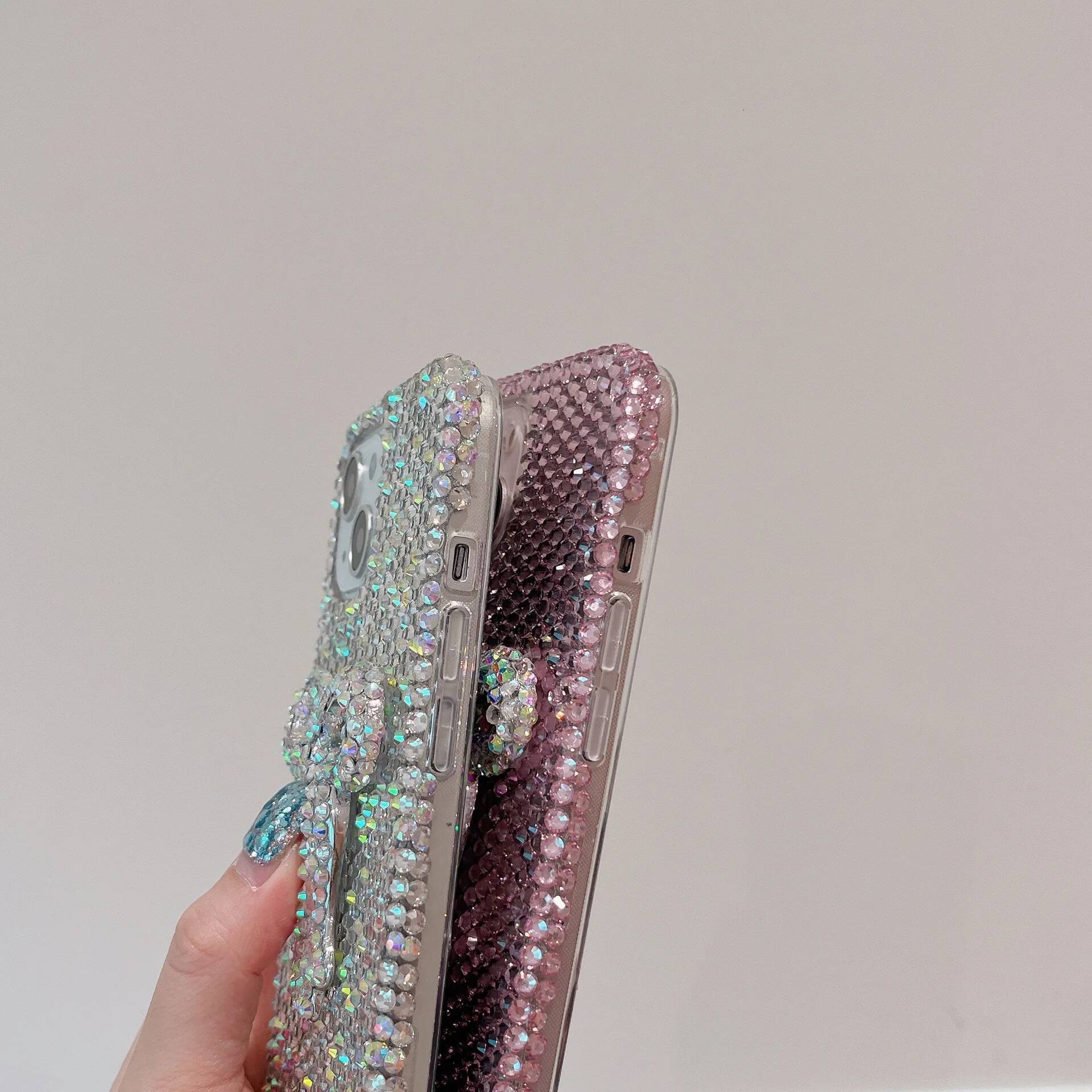Full Dia Bow Sparkling Cute Phone Protective Cover for iPhone 16 Pro Max Case