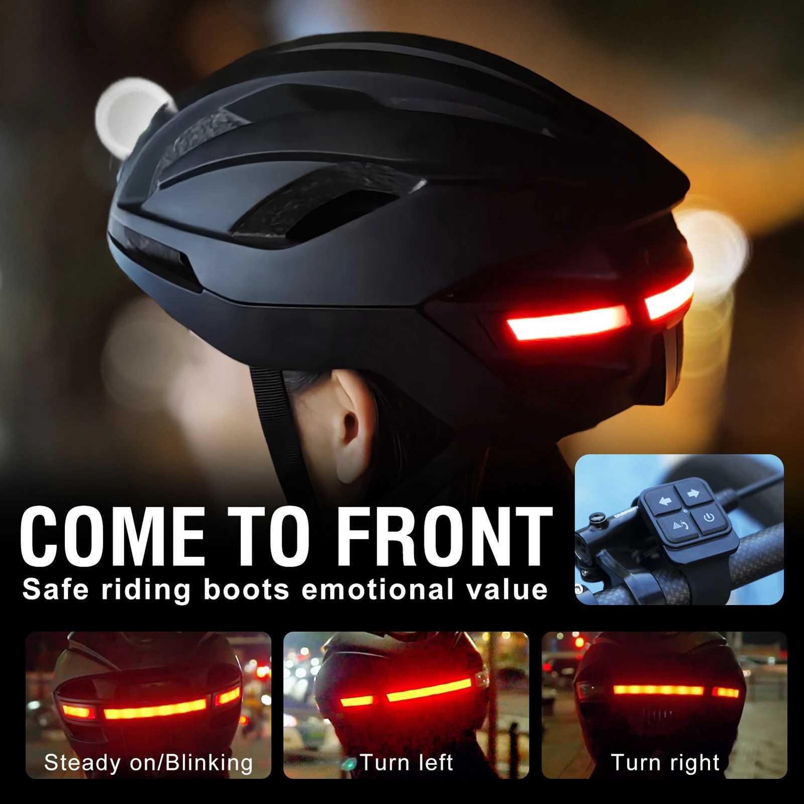 Bike Helmet with BT Smart Riding Helmet with 1080P Camera and Rear Lights Universal Adjustable Motorcycle Helmets for Men J251105